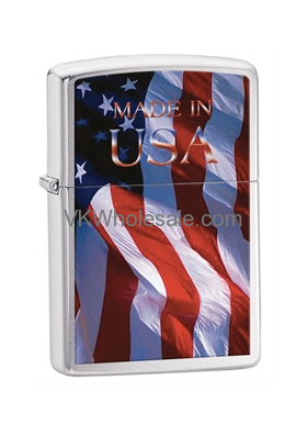 Zippo Made in USA Flag Lighters Wholesale