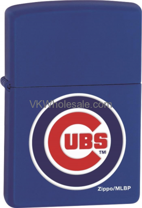 Zippo Classic MLB Chicago Cubs Royal Blue Matte Z902 Lighter Wholesale