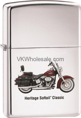 Zippo Classic Harley Davidson Heritage High Polish Chrome Z241 Lighter Wholesale