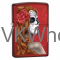Zippo Lighter Day of the Dead Zombie Woman Candy Apple Red 28830 Wholesale
